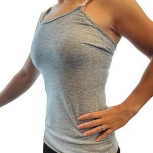 Undercover Mama Gray Stretchy Cotton Blend Camisole